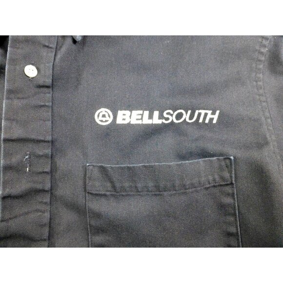 VTG Bell South Employee Uniform Shirt Mens Long Sleeve Button-Up Shirt 16-16.5 3 - Picture 3 of 11